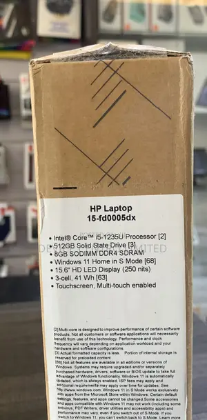New Laptop HP 15 8GB Intel Core I5 SSD 512GB