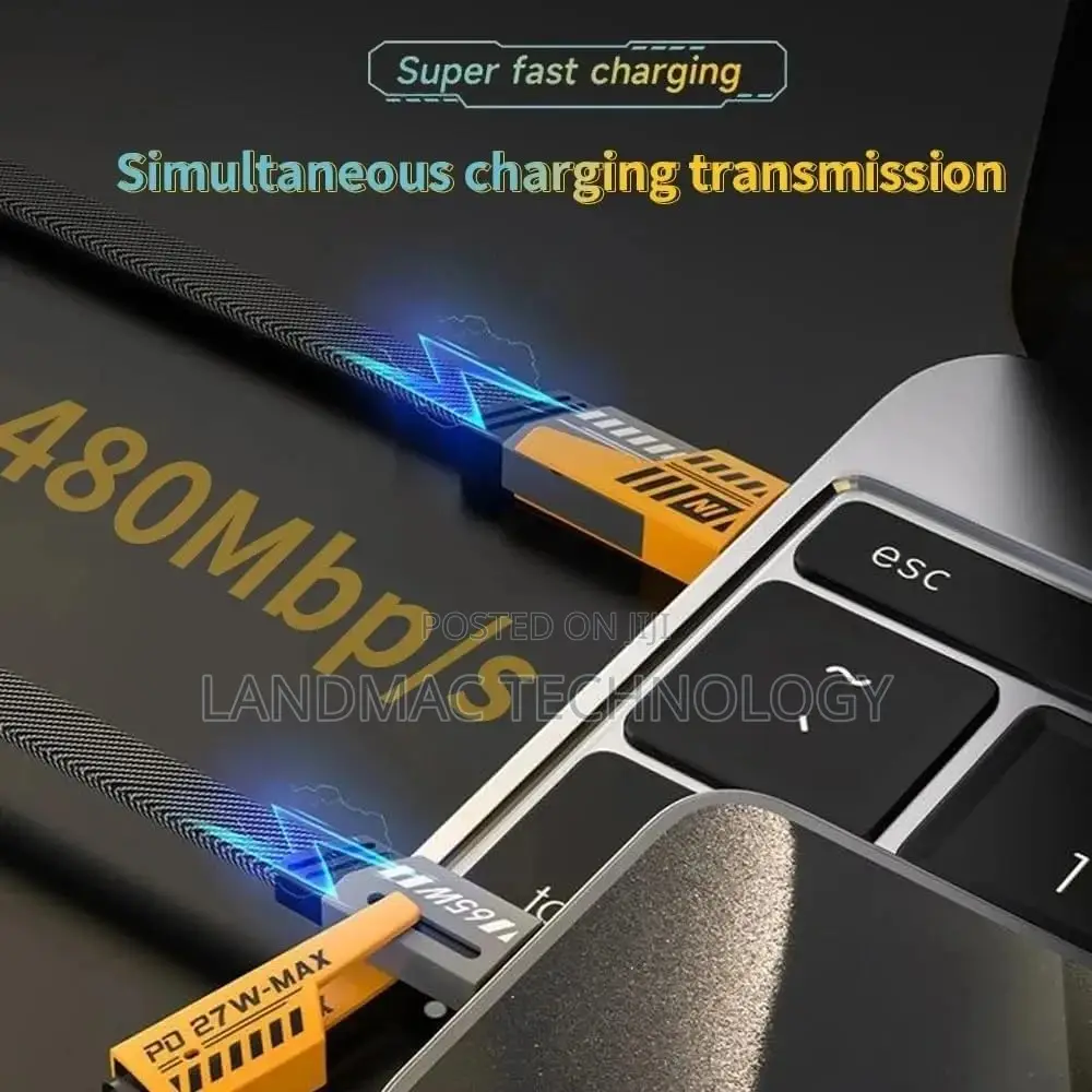 65w Fast Charging Cable(3.3ft),Zinc Alloy Charge Cable