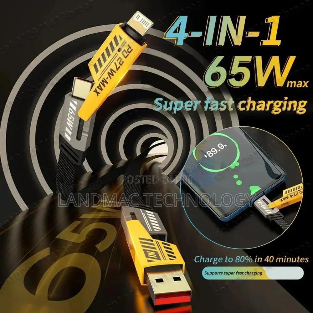65w Fast Charging Cable(3.3ft),Zinc Alloy Charge Cable
