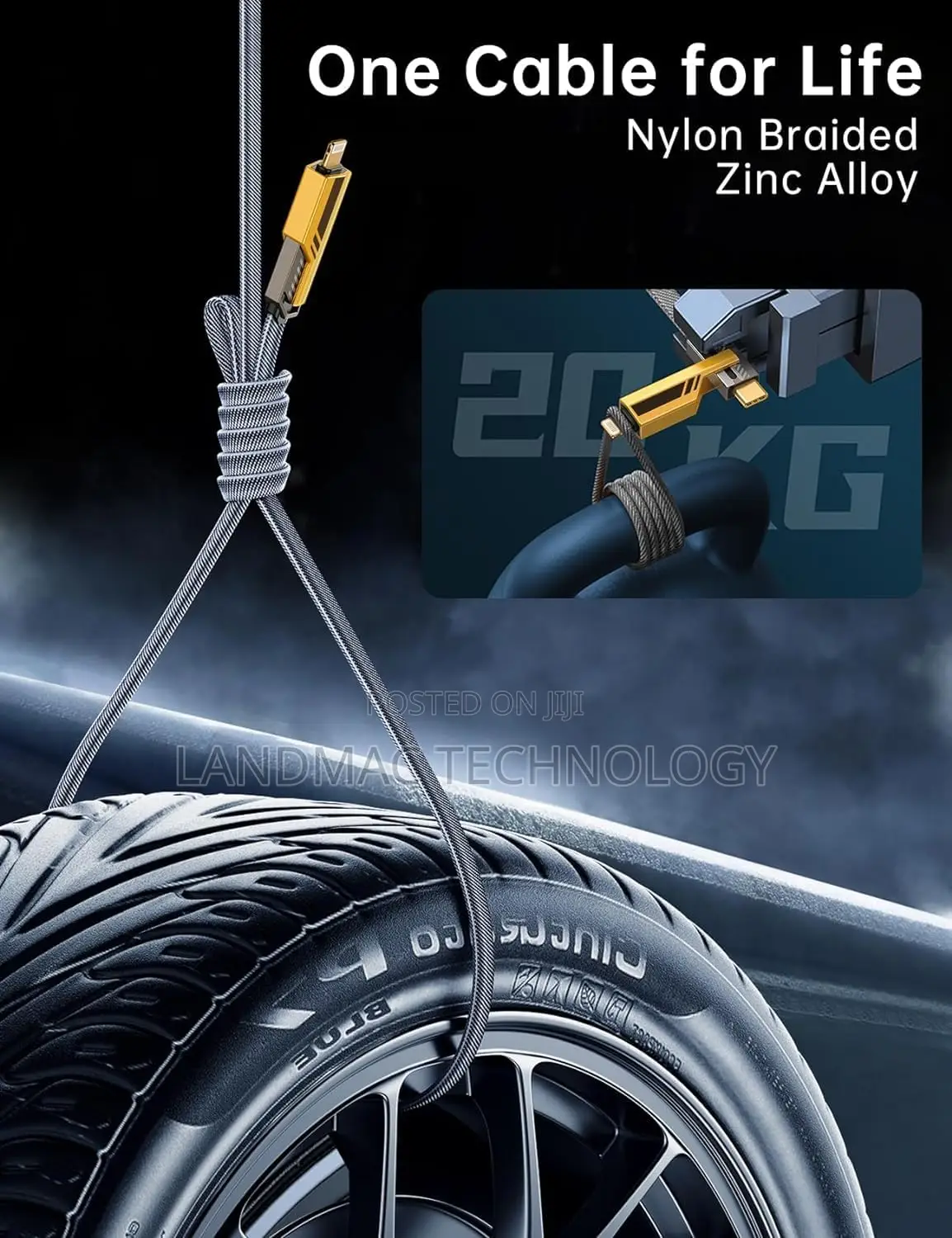 65w Fast Charging Cable(3.3ft),Zinc Alloy Charge Cable