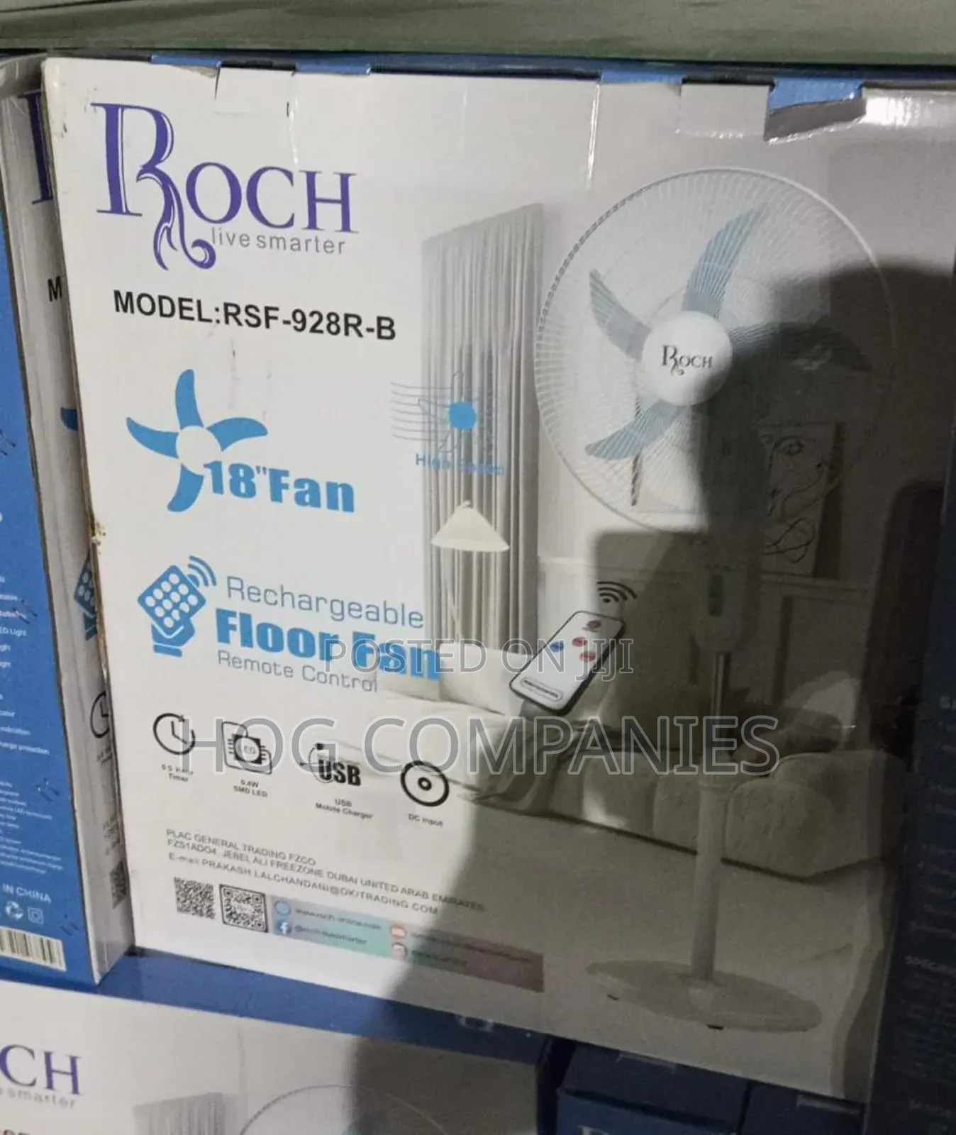 Rechargeable Solar Fan