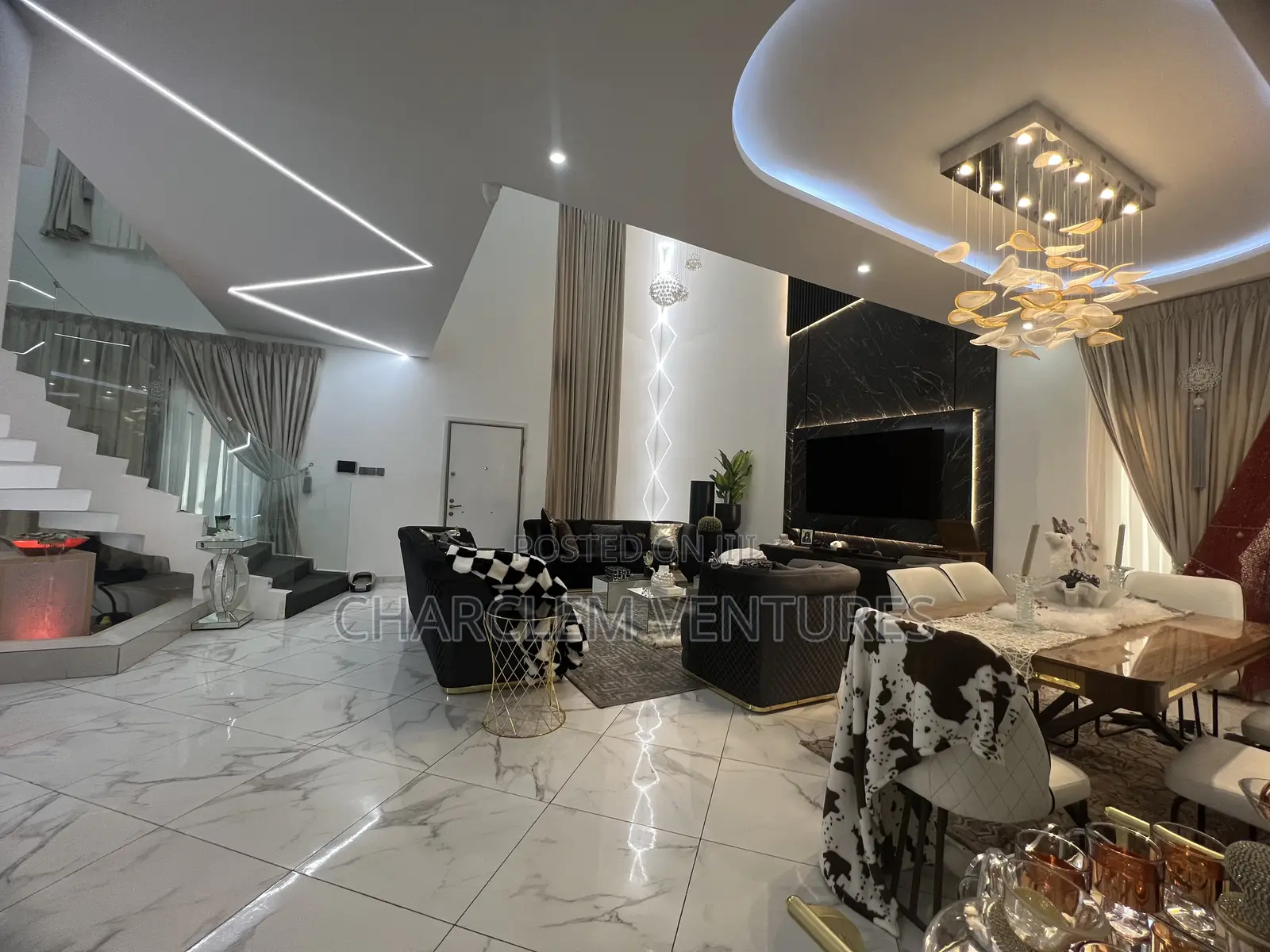 Furnished 4bdrm House in Charclem Ventures, East Legon for sale