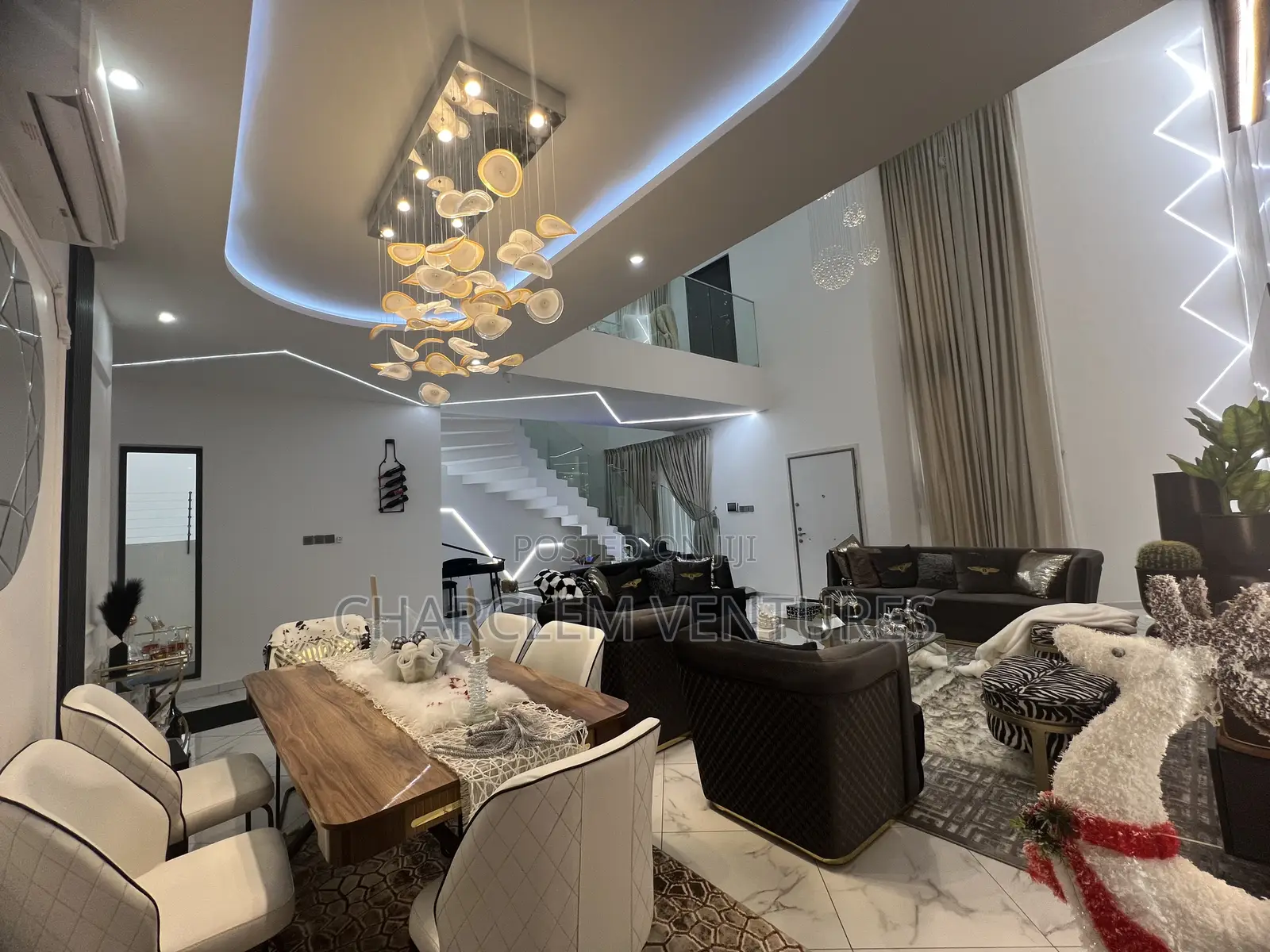 Furnished 4bdrm House in Charclem Ventures, East Legon for sale