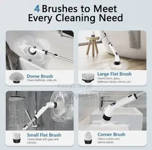 7in1 Multifunctional Electric Spin Brush for Bathtub Cars
