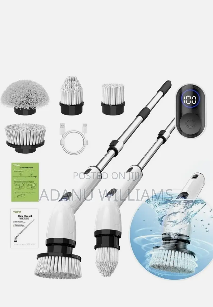 7in1 Multifunctional Electric Spin Brush for Bathtub Cars