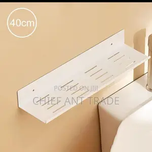 White Bathroom Shelf 40cm Jz0002