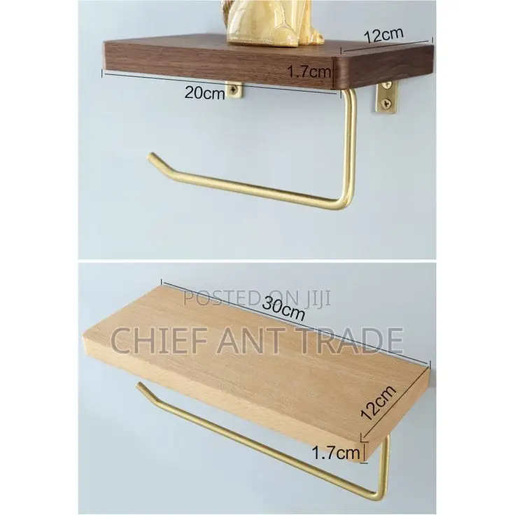 Wood Tissue Holder. T Roll Jz0080