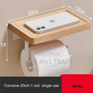 Wood Tissue Holder. T Roll Jz0080
