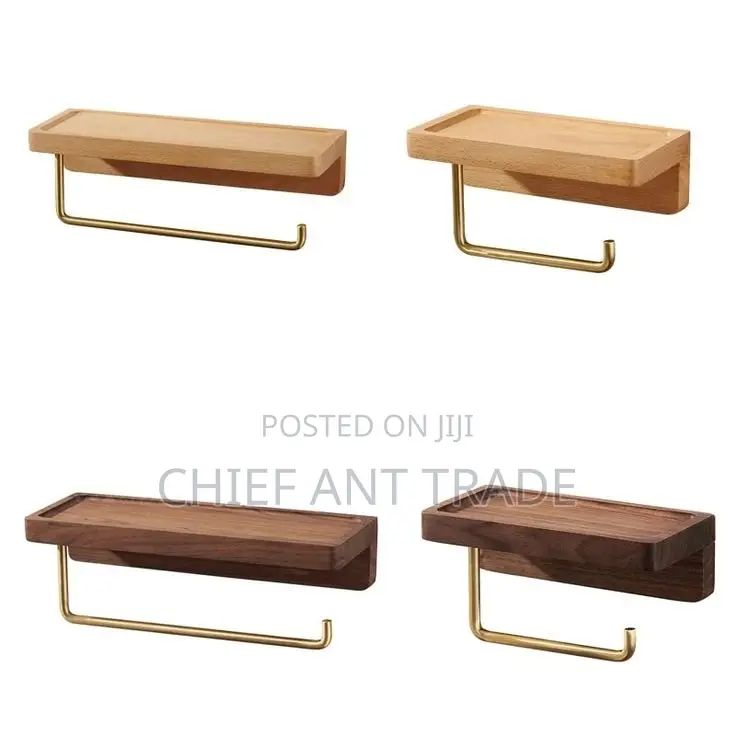 Wood Tissue Holder. T Roll Jz0080