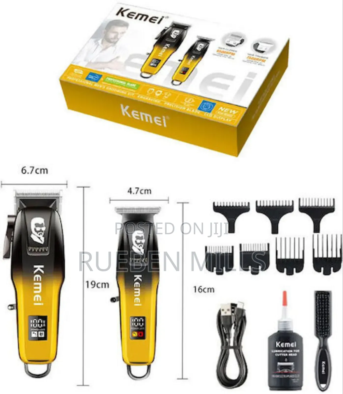 Two in One Kemei KM-8501 Barbering Machine and Beard Trimmer