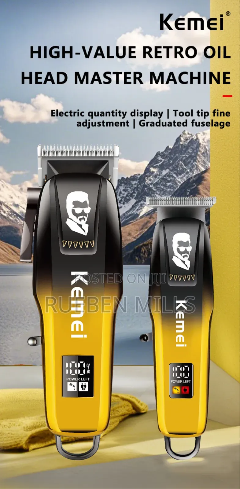 Two in One Kemei KM-8501 Barbering Machine and Beard Trimmer