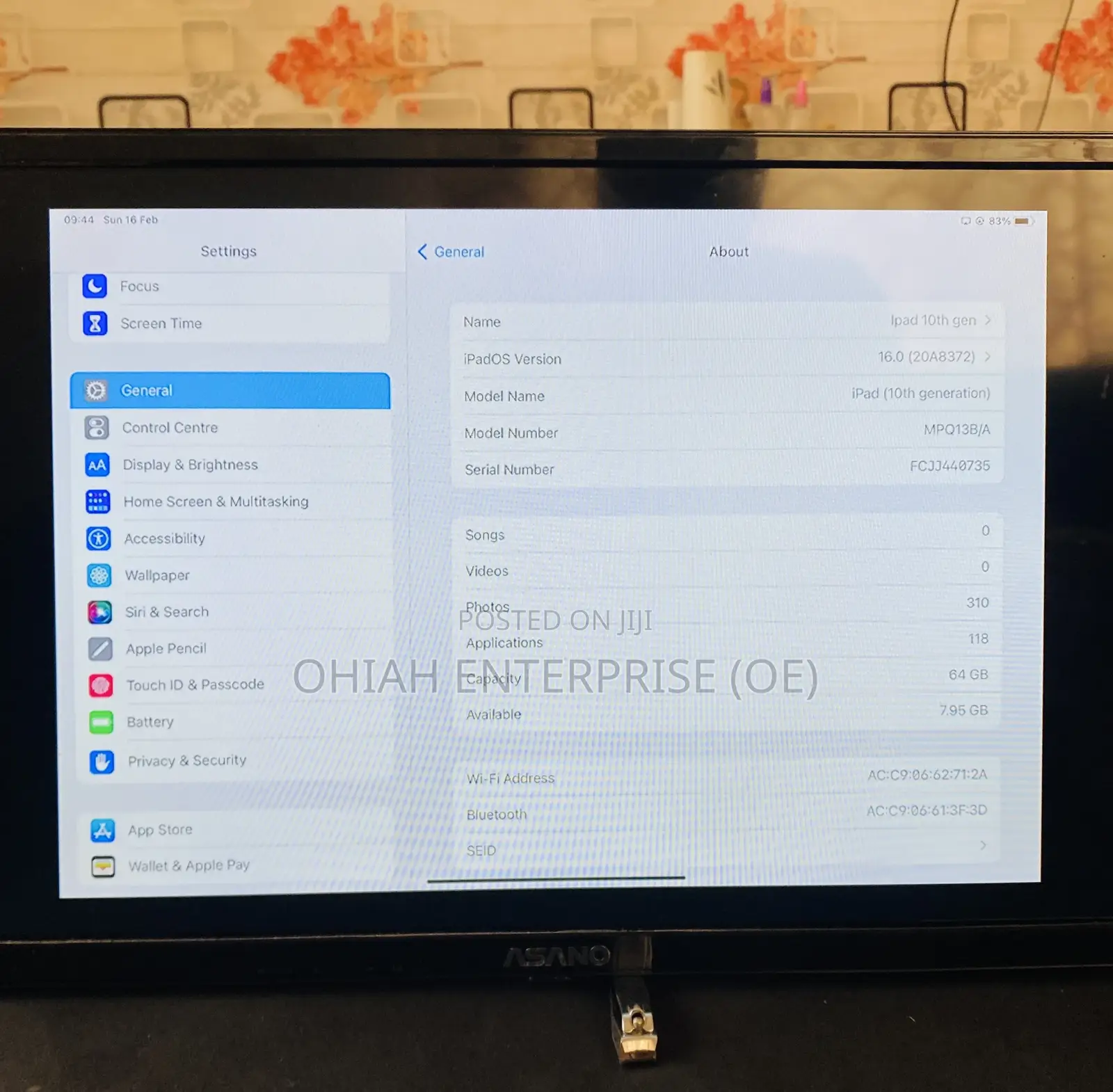 Apple iPad (2022) 64 GB Blue