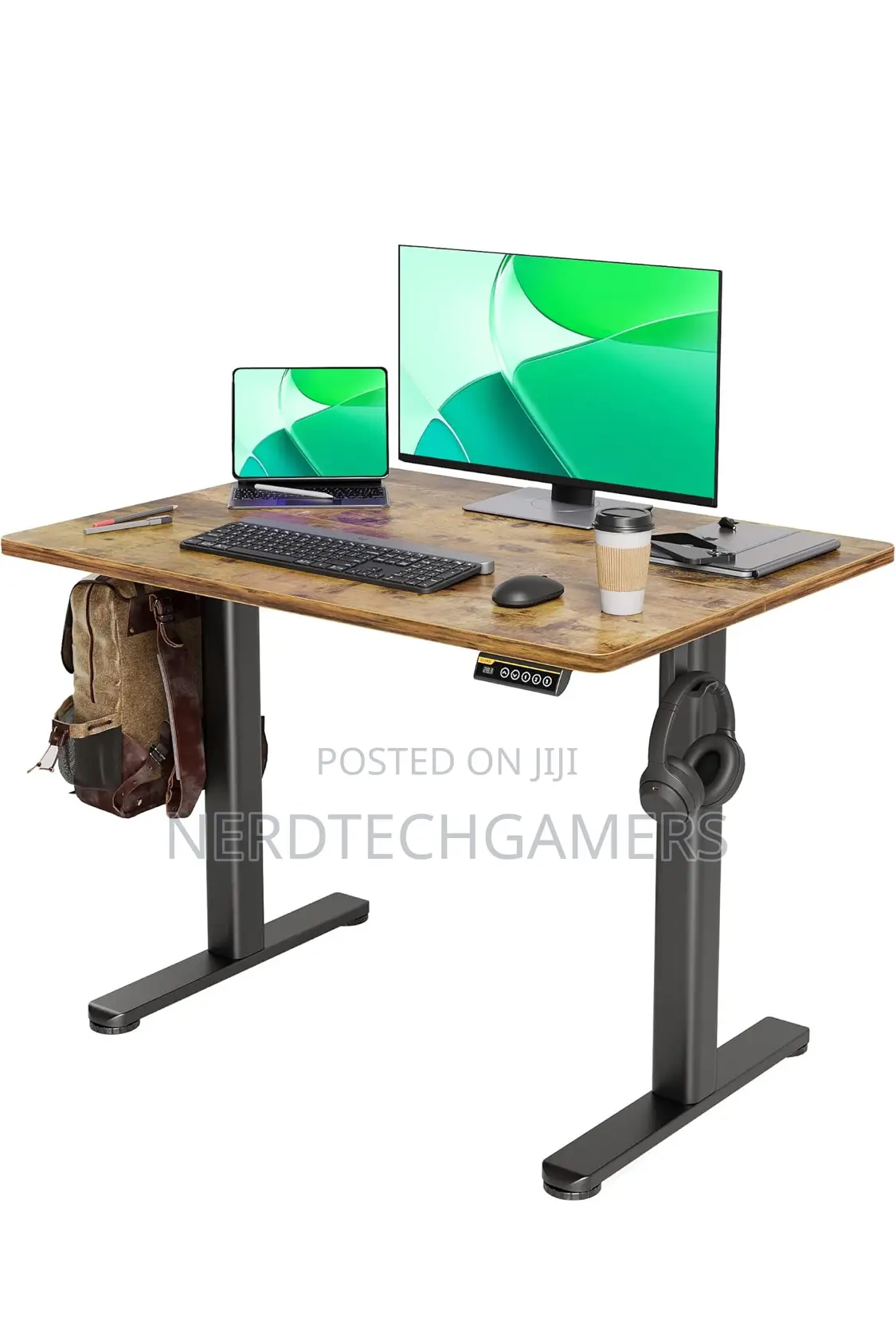 Clairks Electric Adjustable Height Stand Up Desk, 40x24