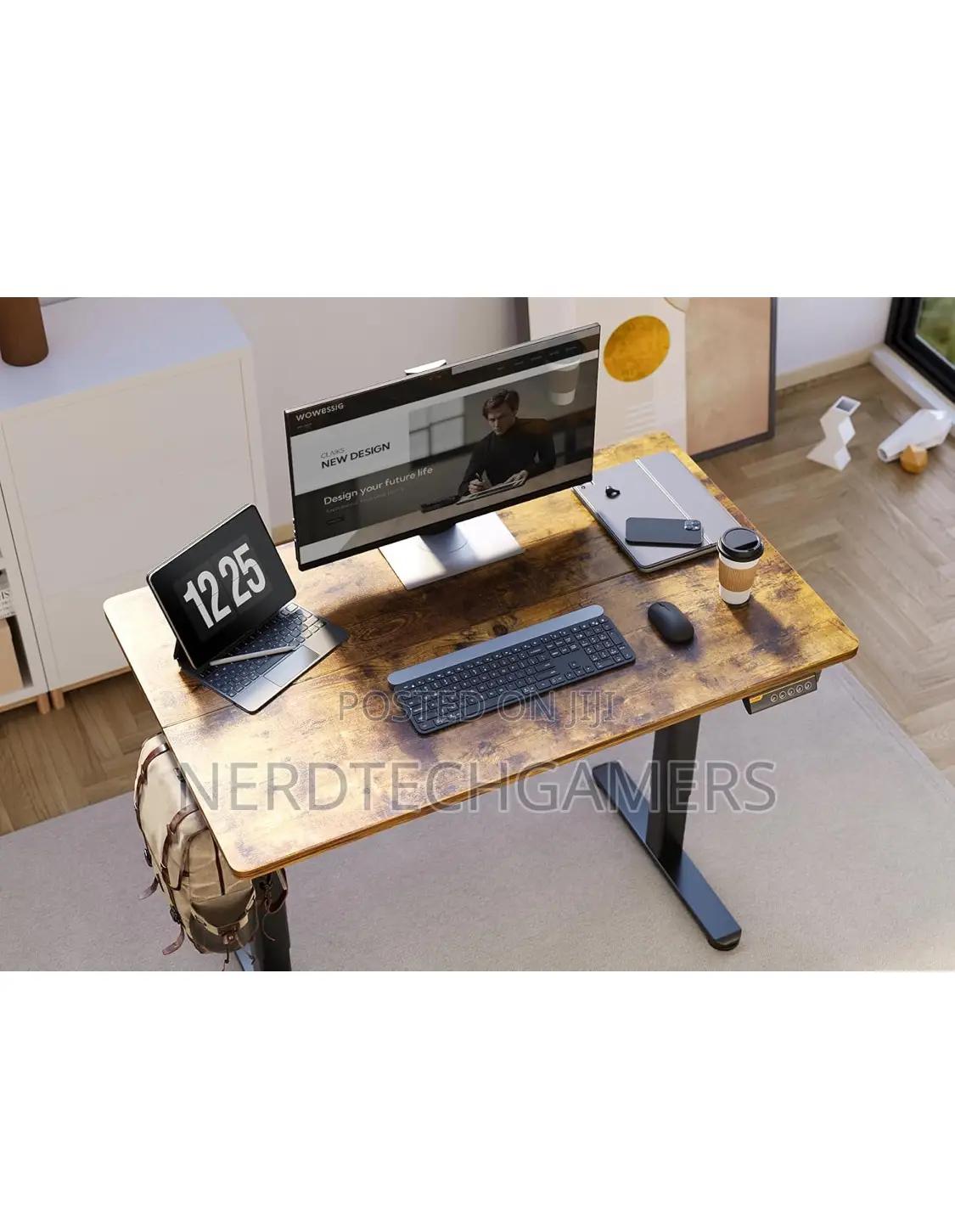 Clairks Electric Adjustable Height Stand Up Desk, 40x24