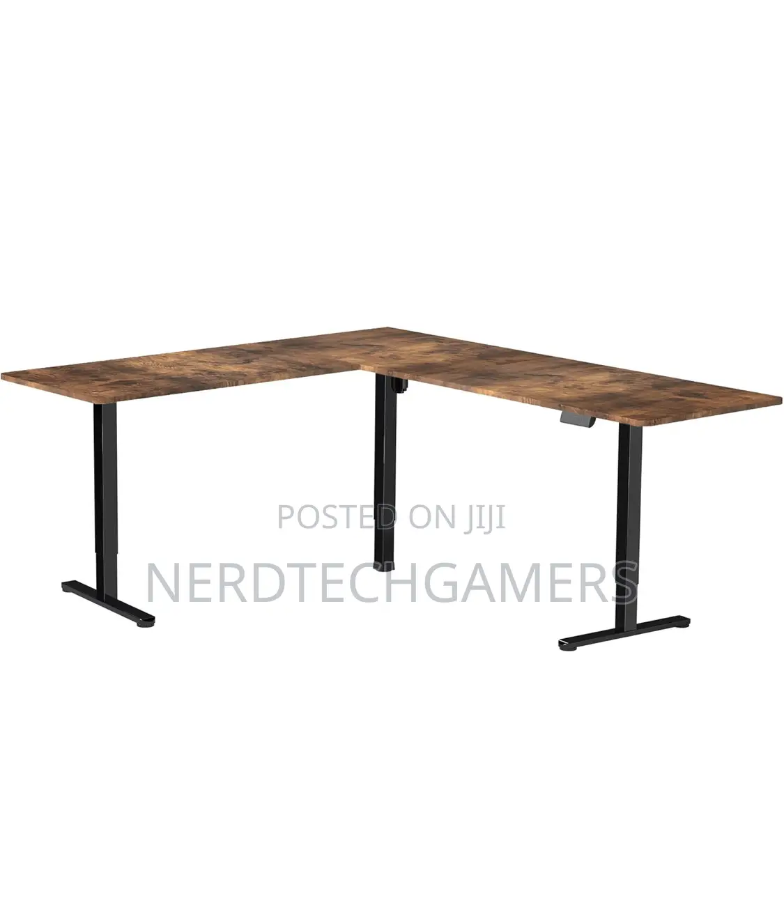 VIVO Electric Corner L-Shaped 75 X 63 Inch Rustic
