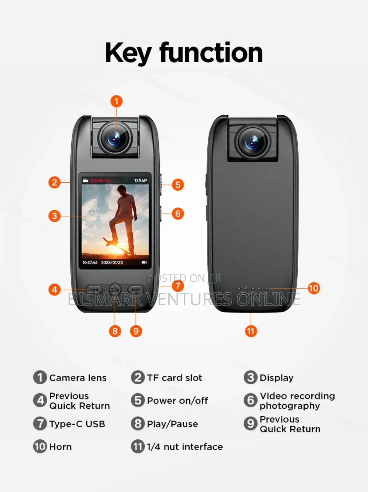 Action Camera Color Night Vision Camera