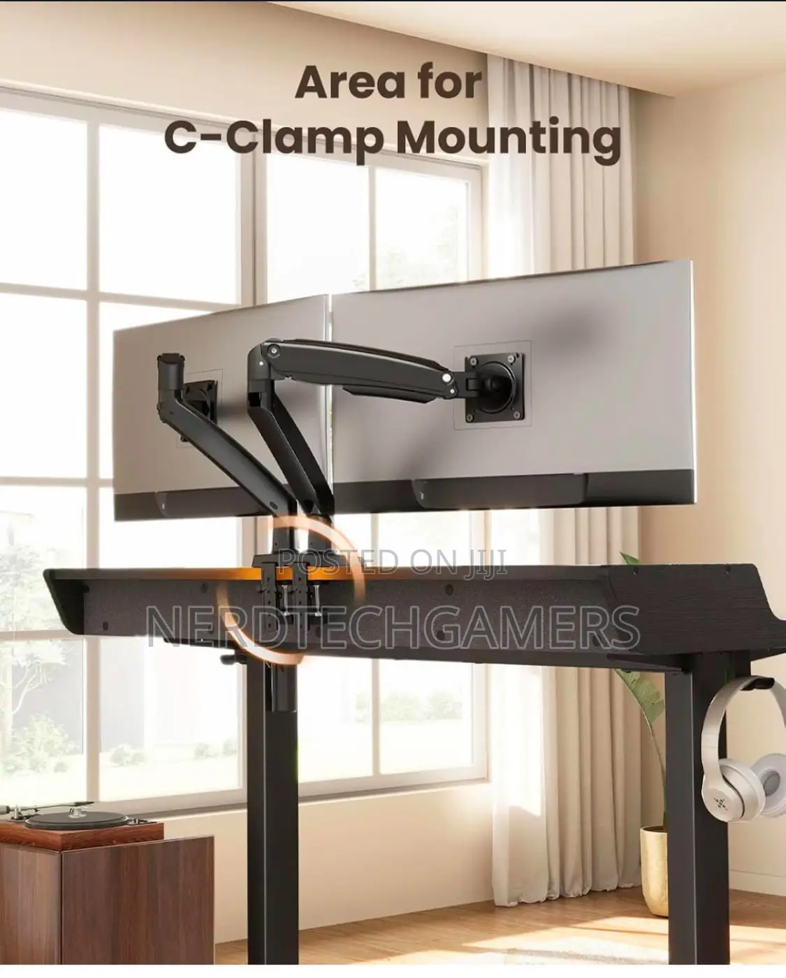 Ergear Electric Standing Desk With Drawers, 48′′ X 24′′Desk