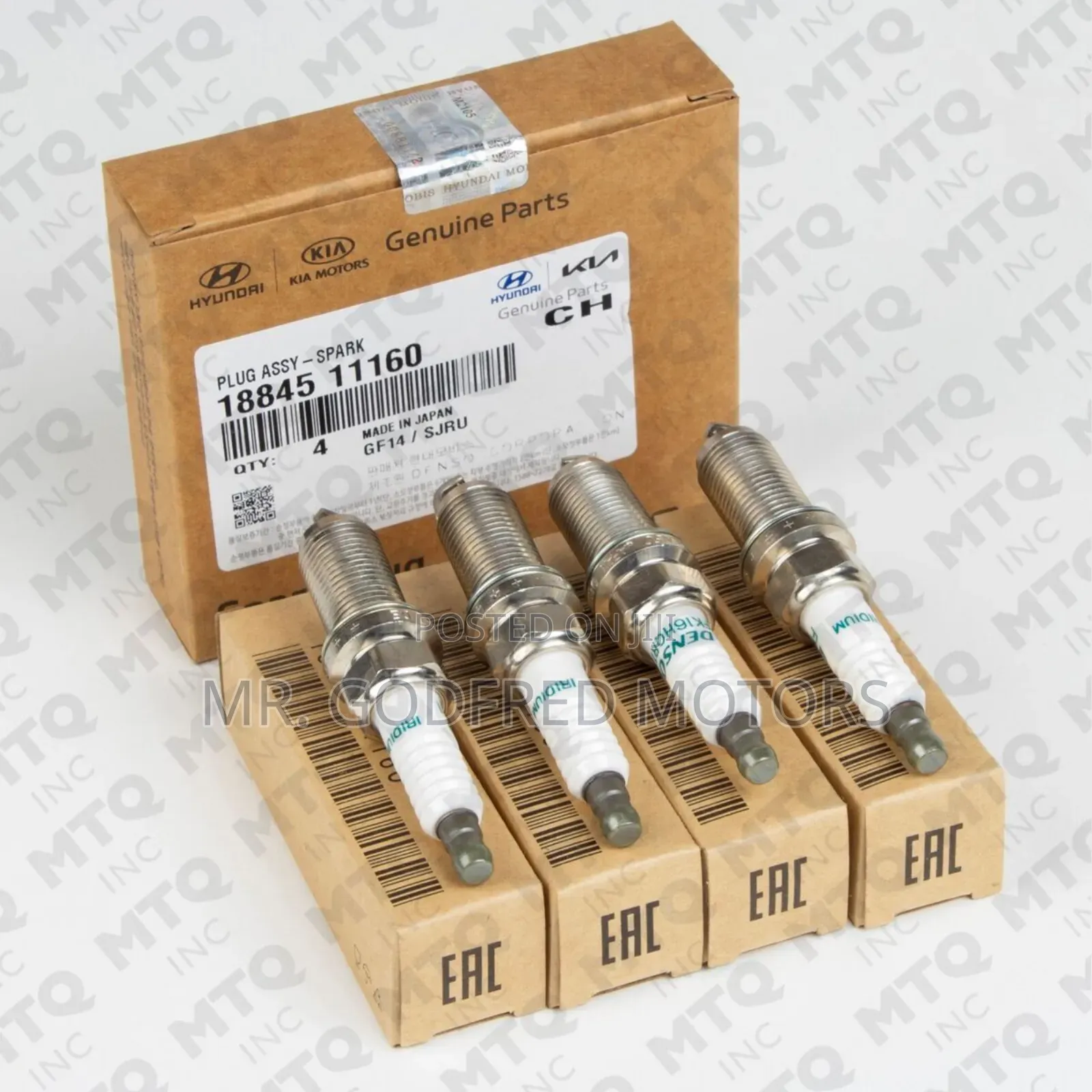 Hyundai Elantra 2015-17 Spark Plugs. 4 Set. Original.