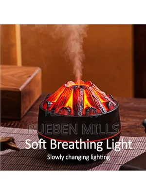 Charcoal Design Ultrasonic Diffuser Humidifier Night Light