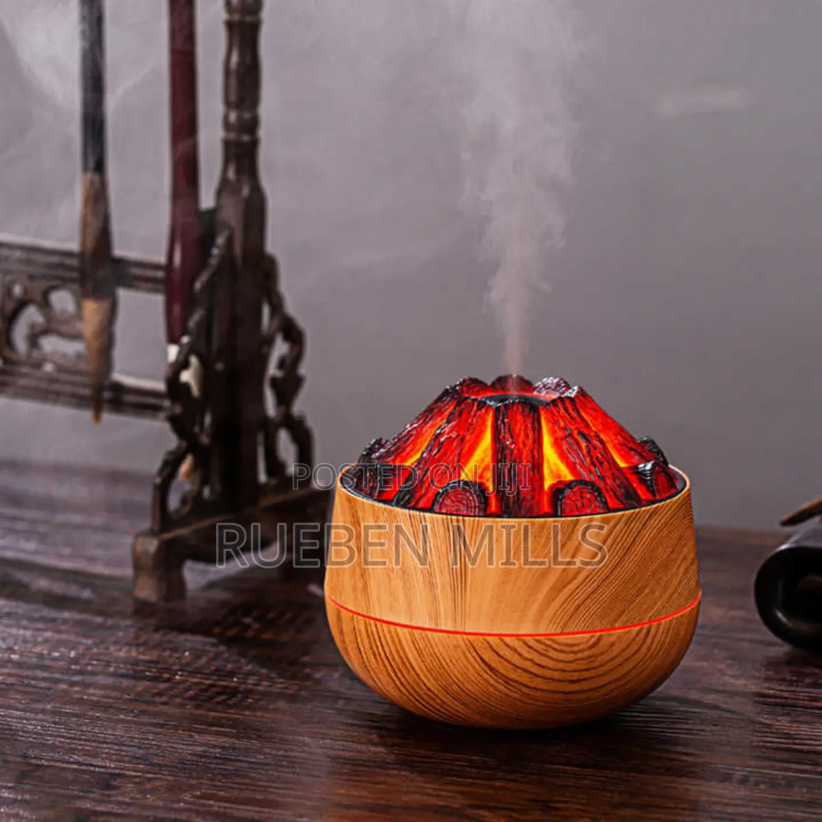 Charcoal Design Ultrasonic Diffuser Humidifier Night Light
