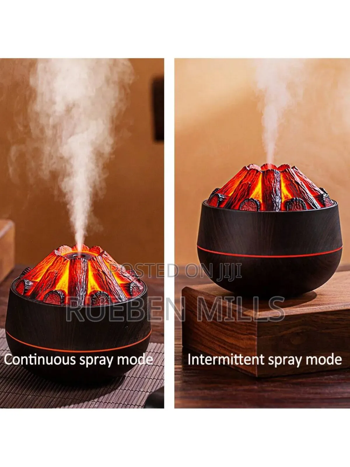 Charcoal Fire Flame Aromatherapy Diffuser Humidifier