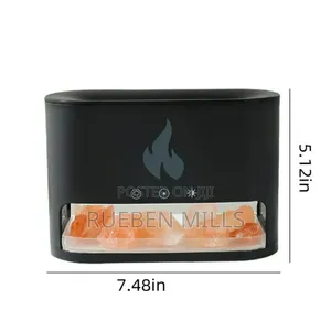 7 Colors Flame Light Natural Salt Rock Diffuser Humidifier