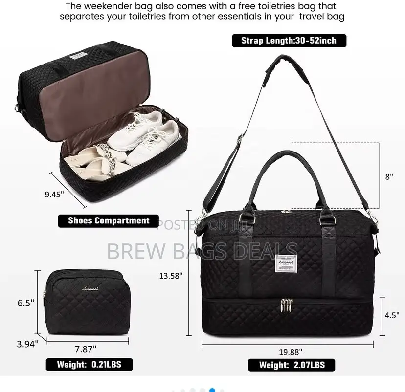 Original Carry-on Traveling Bag With Purse.