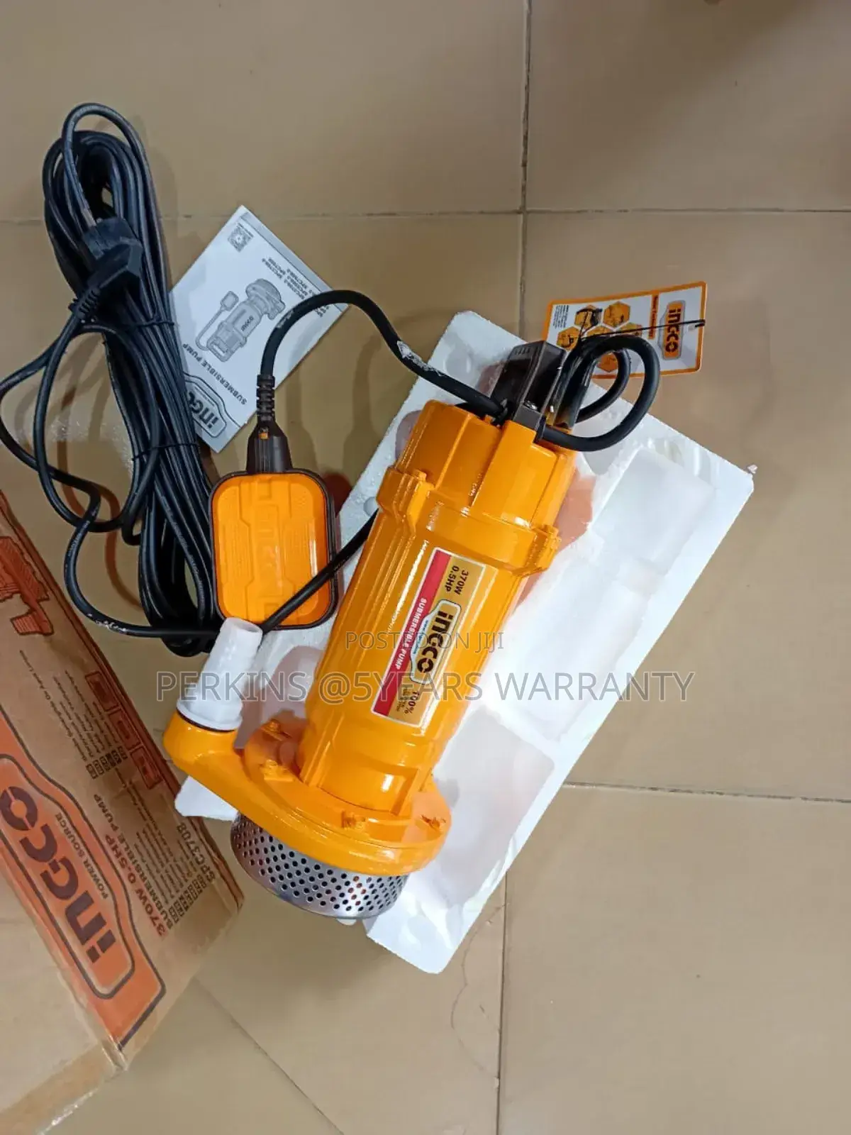 Flowing With Excellent 0.5hp Submersible Ingco Water Pump Ch