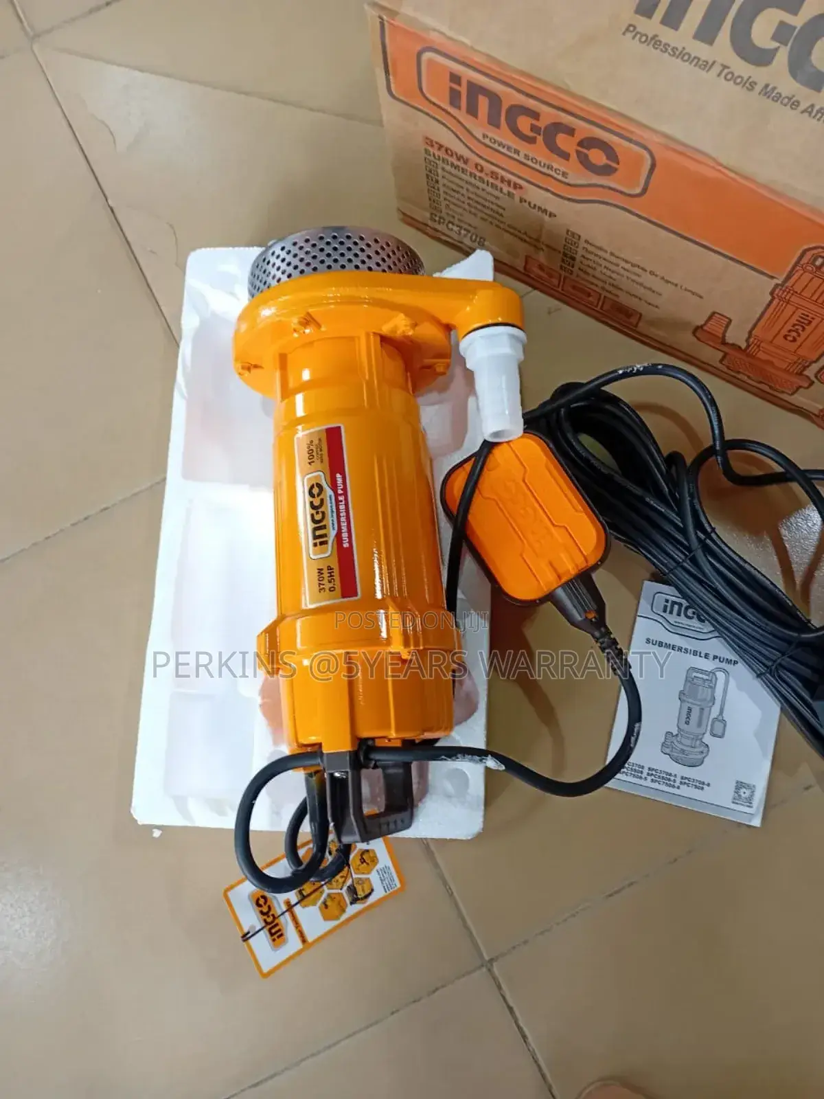 High Pressure 0.5hp Submersible Ingco Water Pump China Made