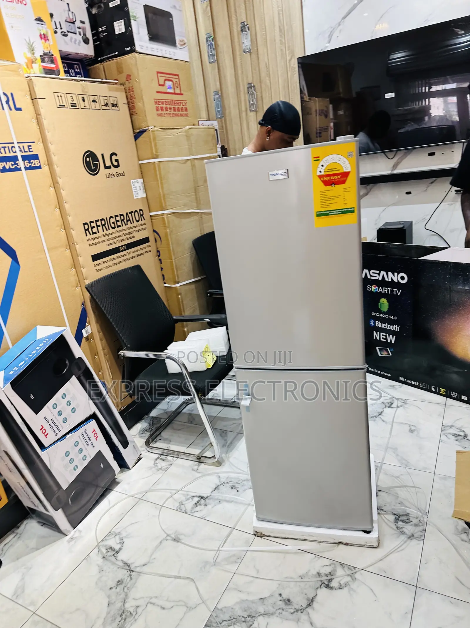 Ultra Modern Double Door Design Fridge Nasco 158L Nasd2-20gl