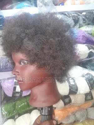 Afro Human Mannequin Head