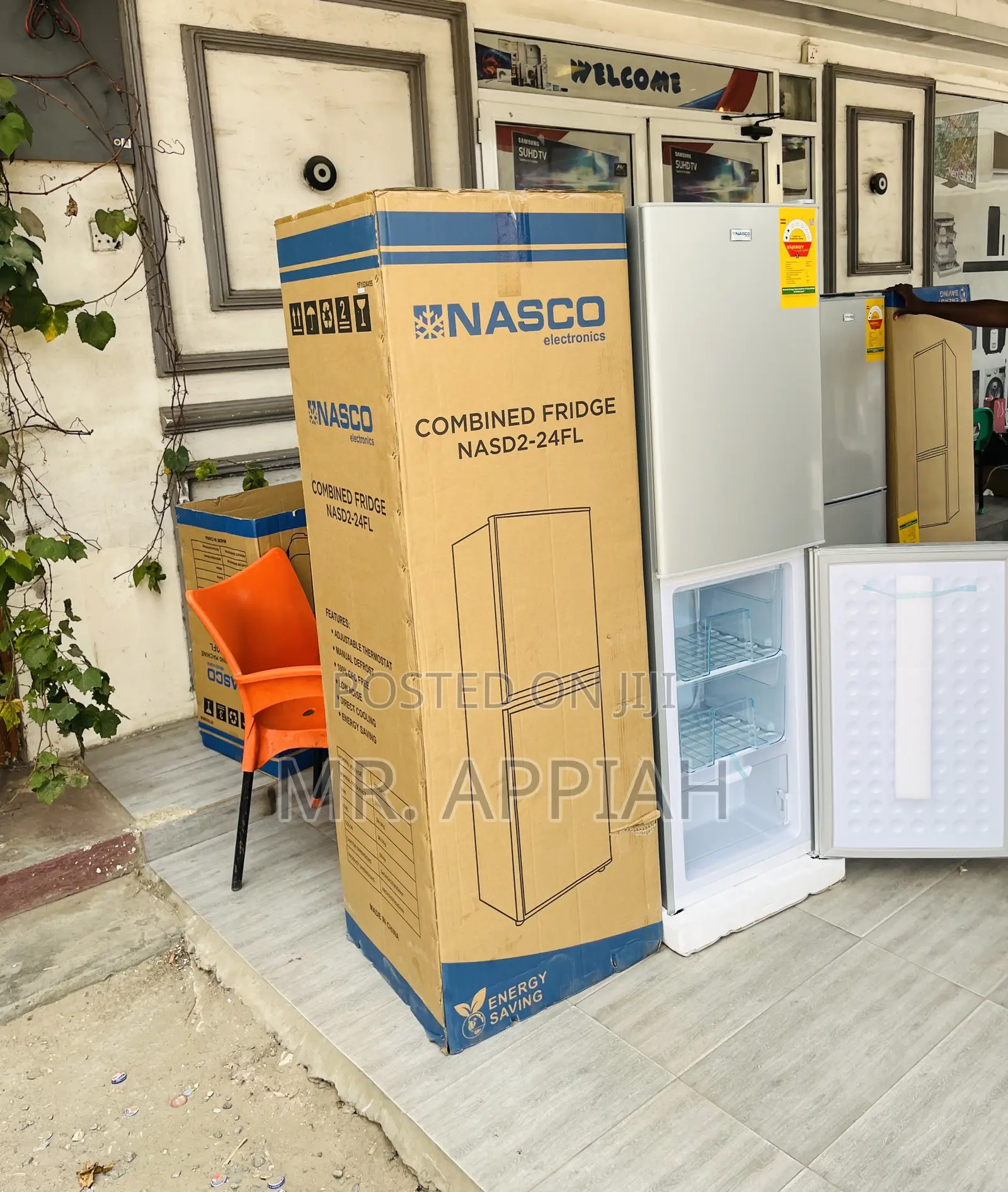 Fast Chilling Nasco Nasco D2-24fl Top Freezer Fridge(Gray).