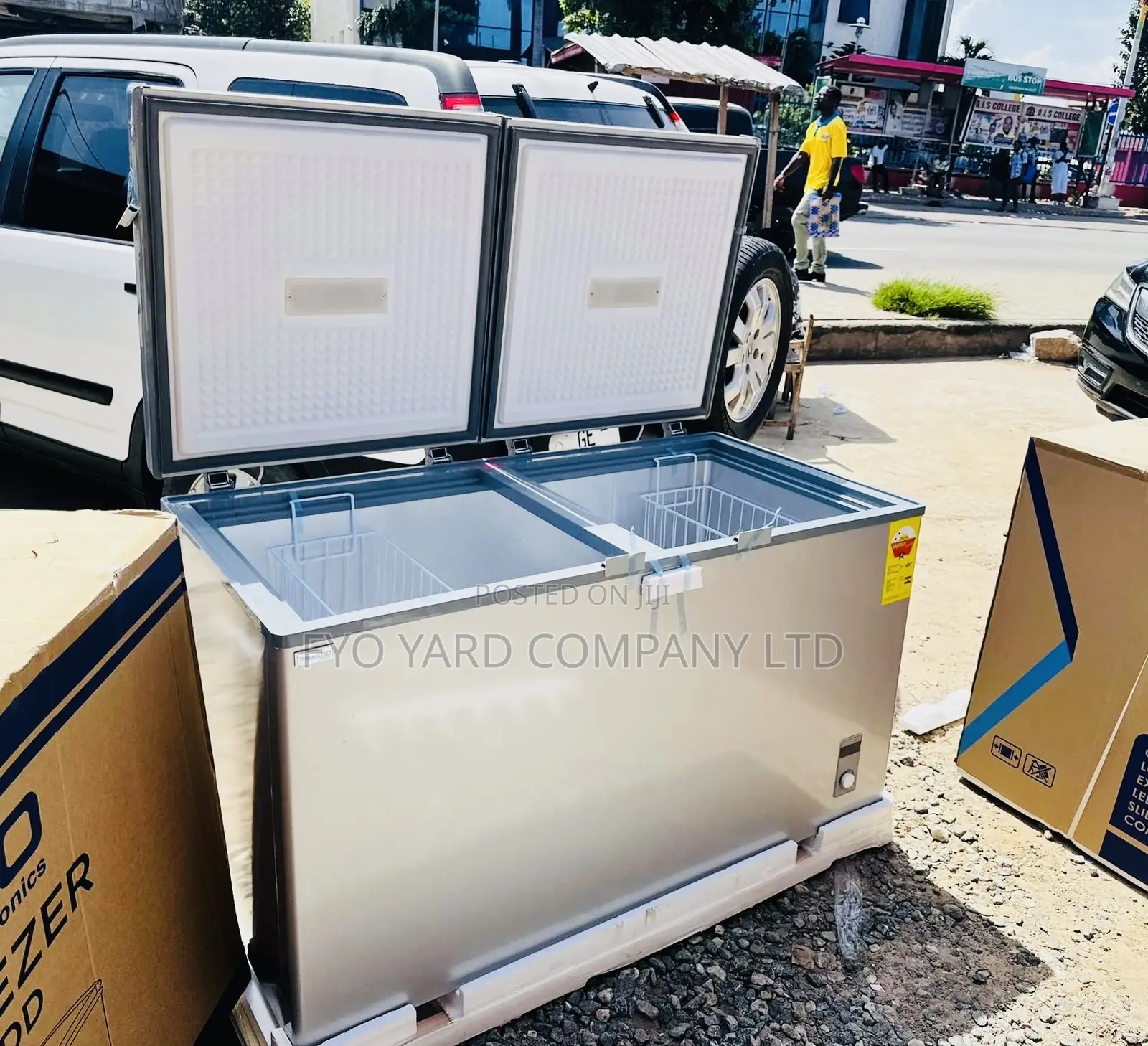 Excellent Cooling Performance Nasco 400L Two Doors Freezer