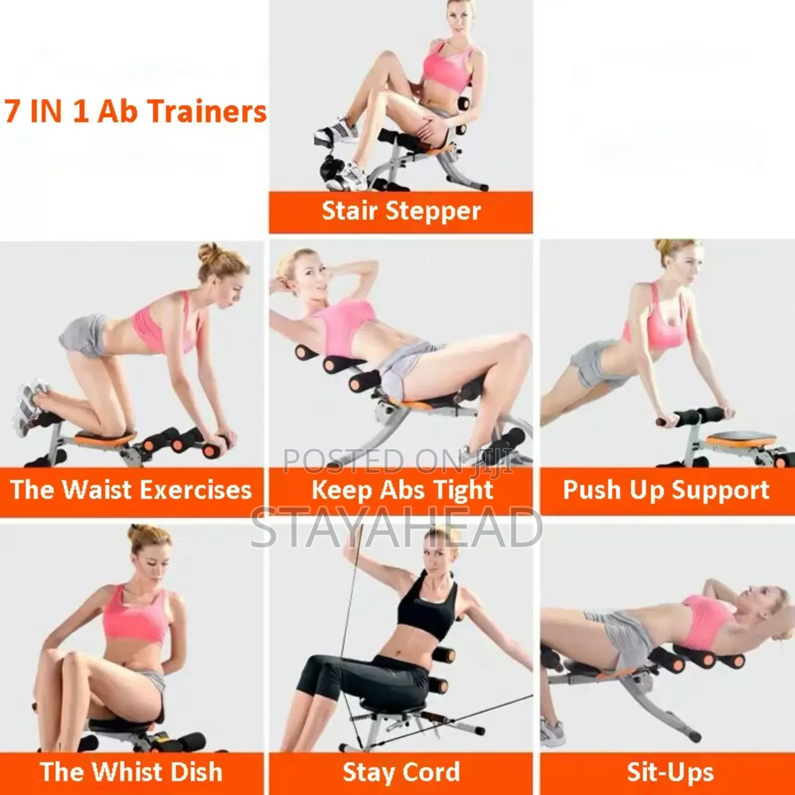 Multi-Functional Abs Workout Bench Machine for Core