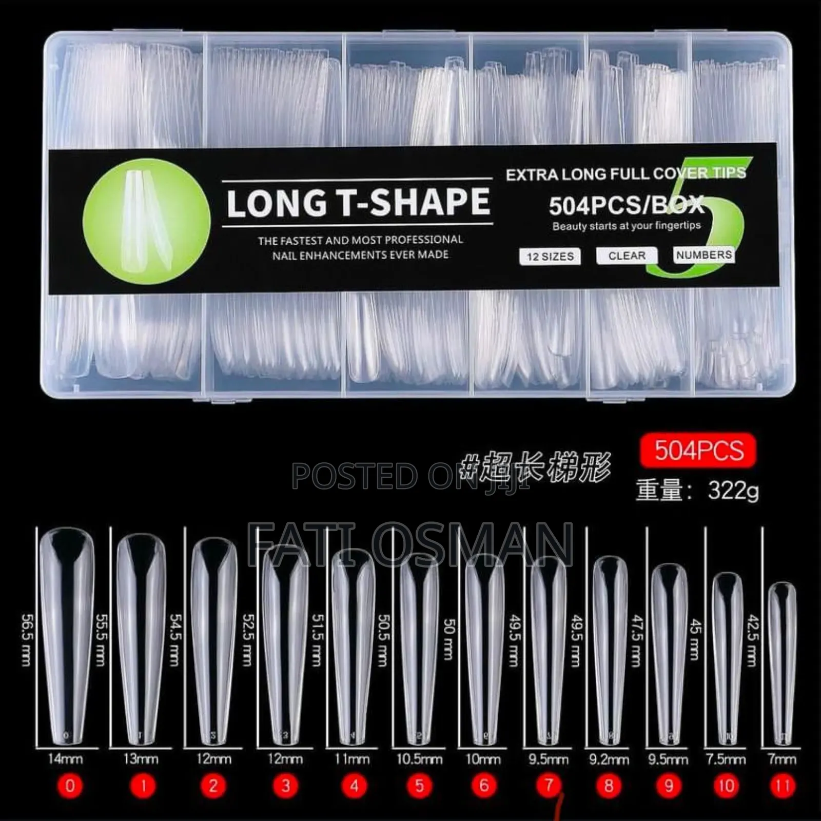504pcs 3XL Nails