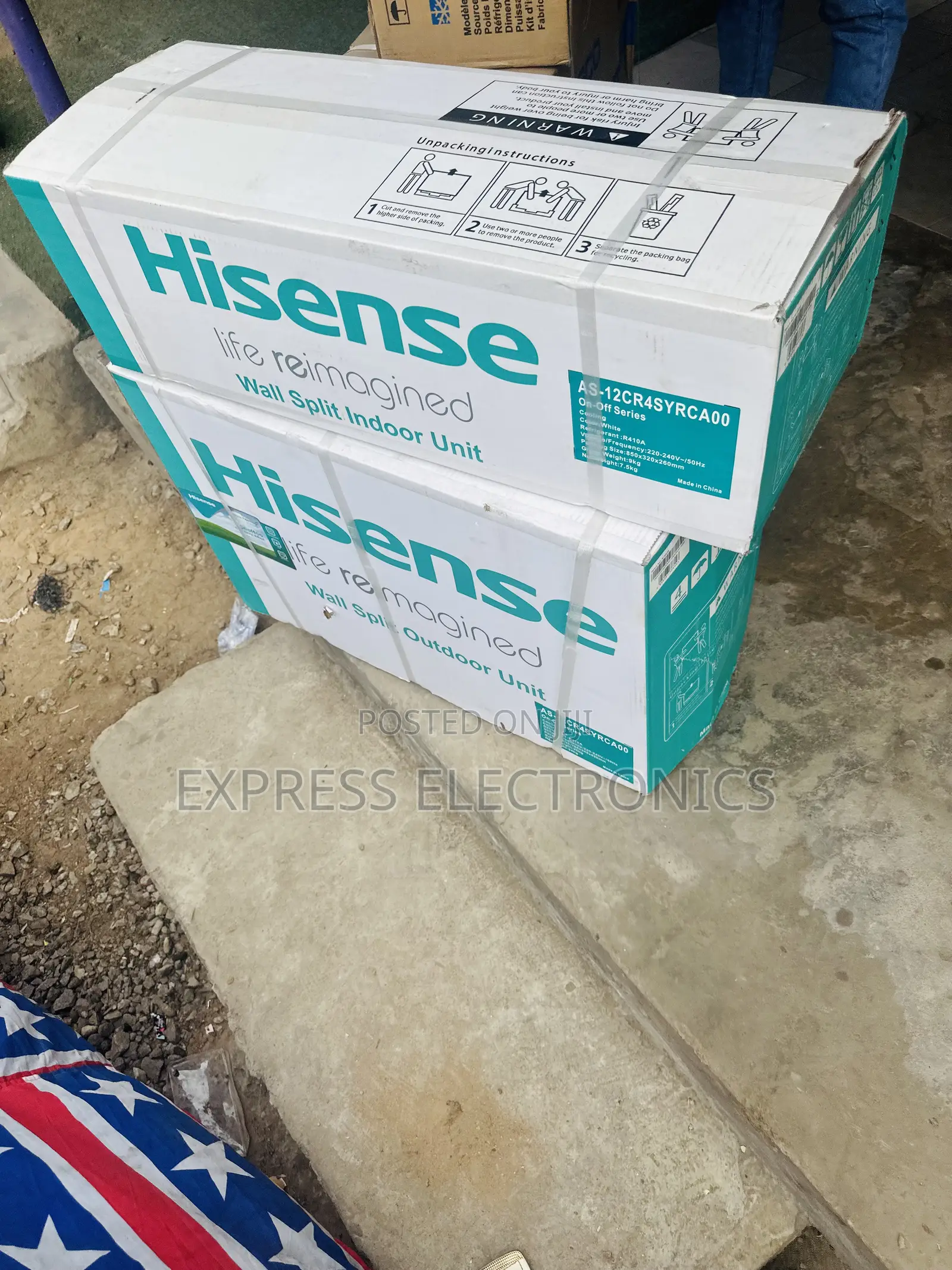 Fantastic New Slim White Hisense Split R410 Gas 2.0hp
