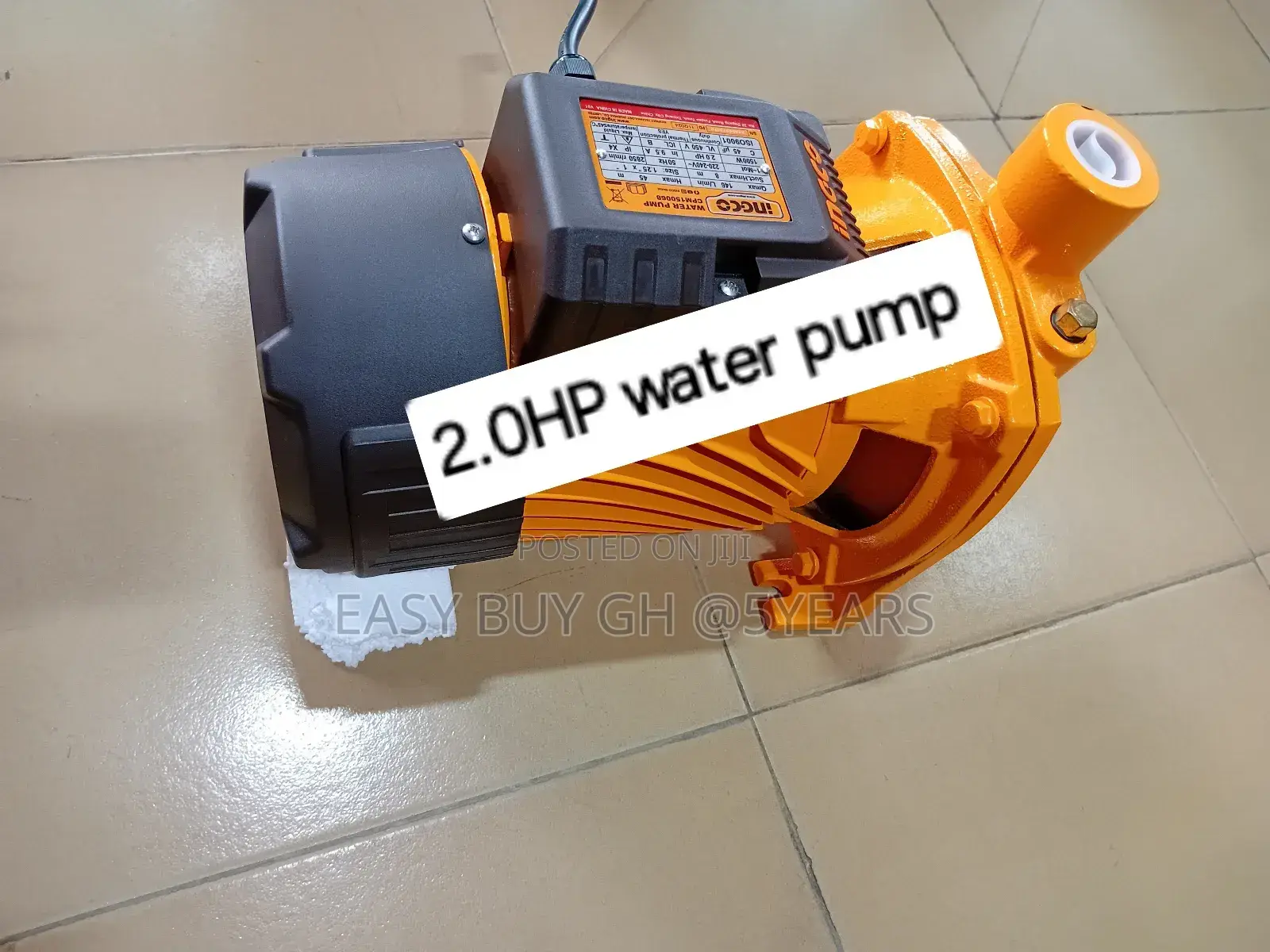 Vindictive 1inch Ingco 1500watts Water Pump