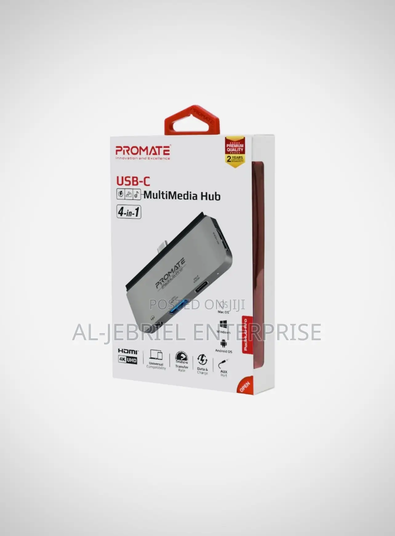 Promate USB-C Multi-Port Hub