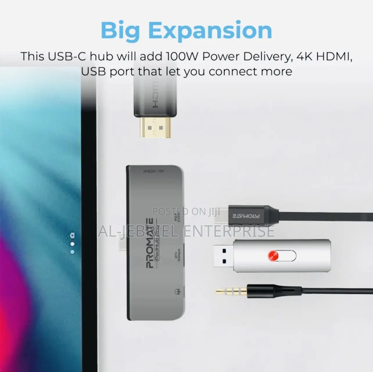 Promate USB-C Multi-Port Hub