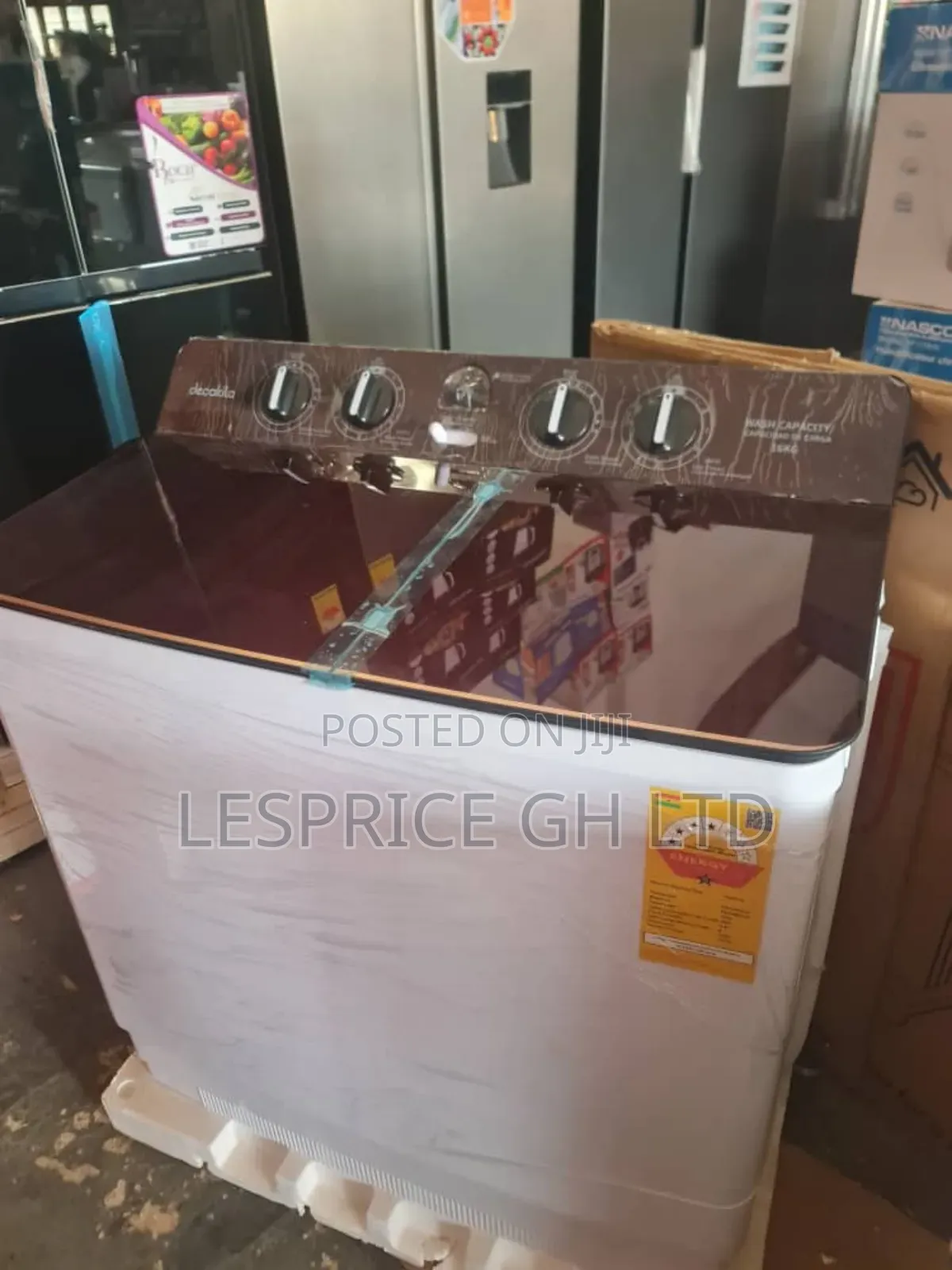Decakila 15kg Twin Tub Semi-Automatic Washer