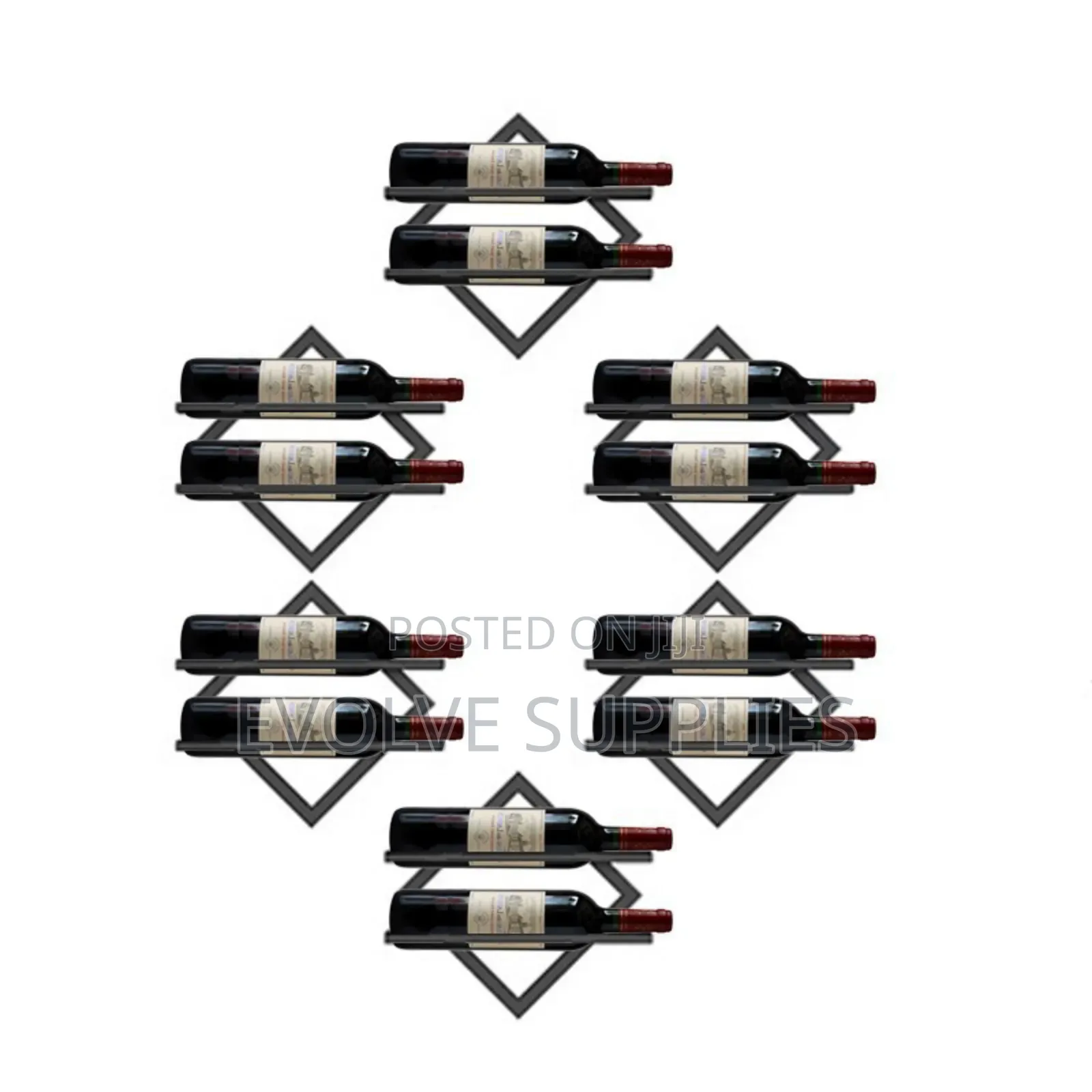 Mounted Wine Bottle Rack