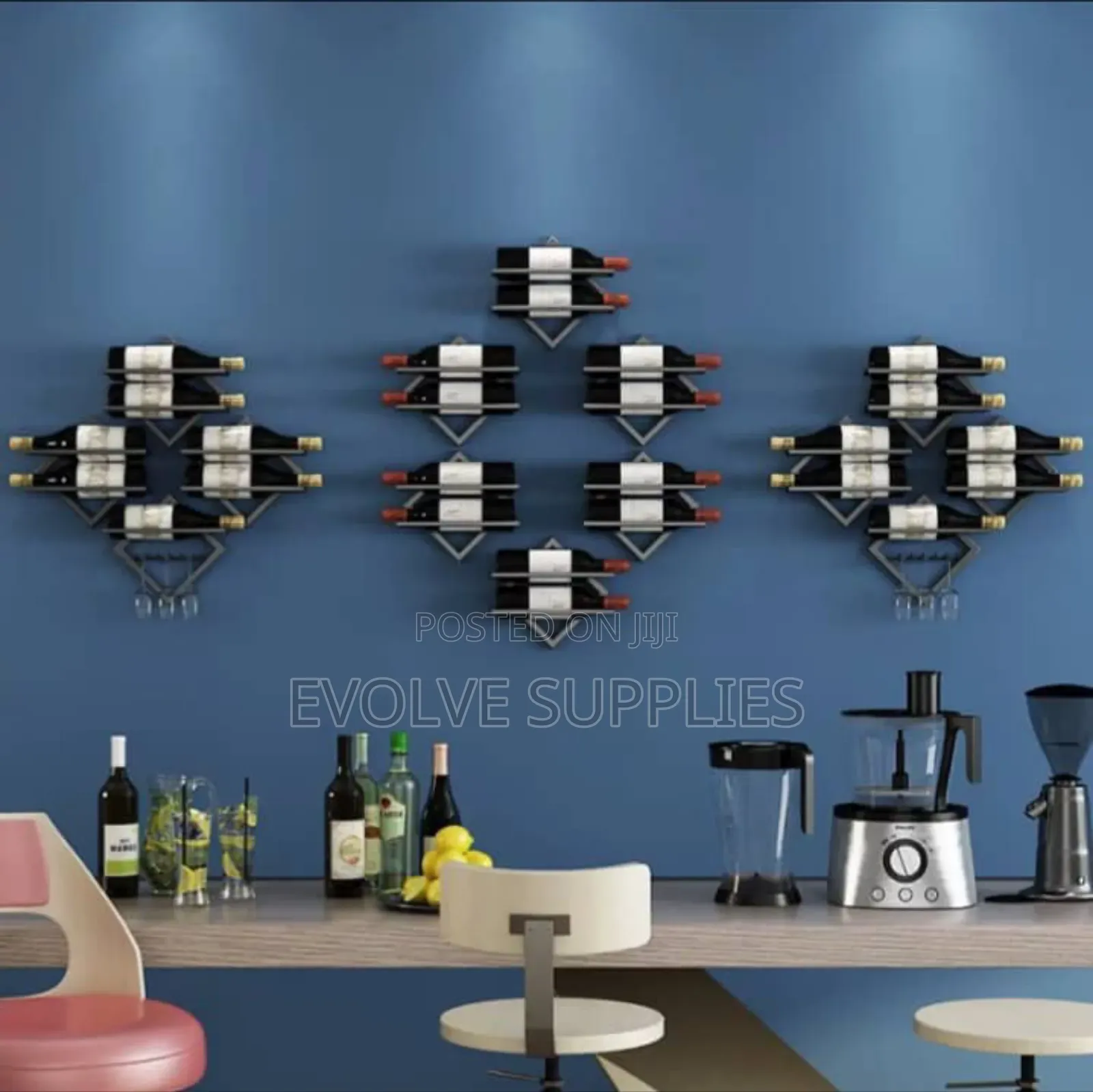 Mounted Wine Bottle Rack
