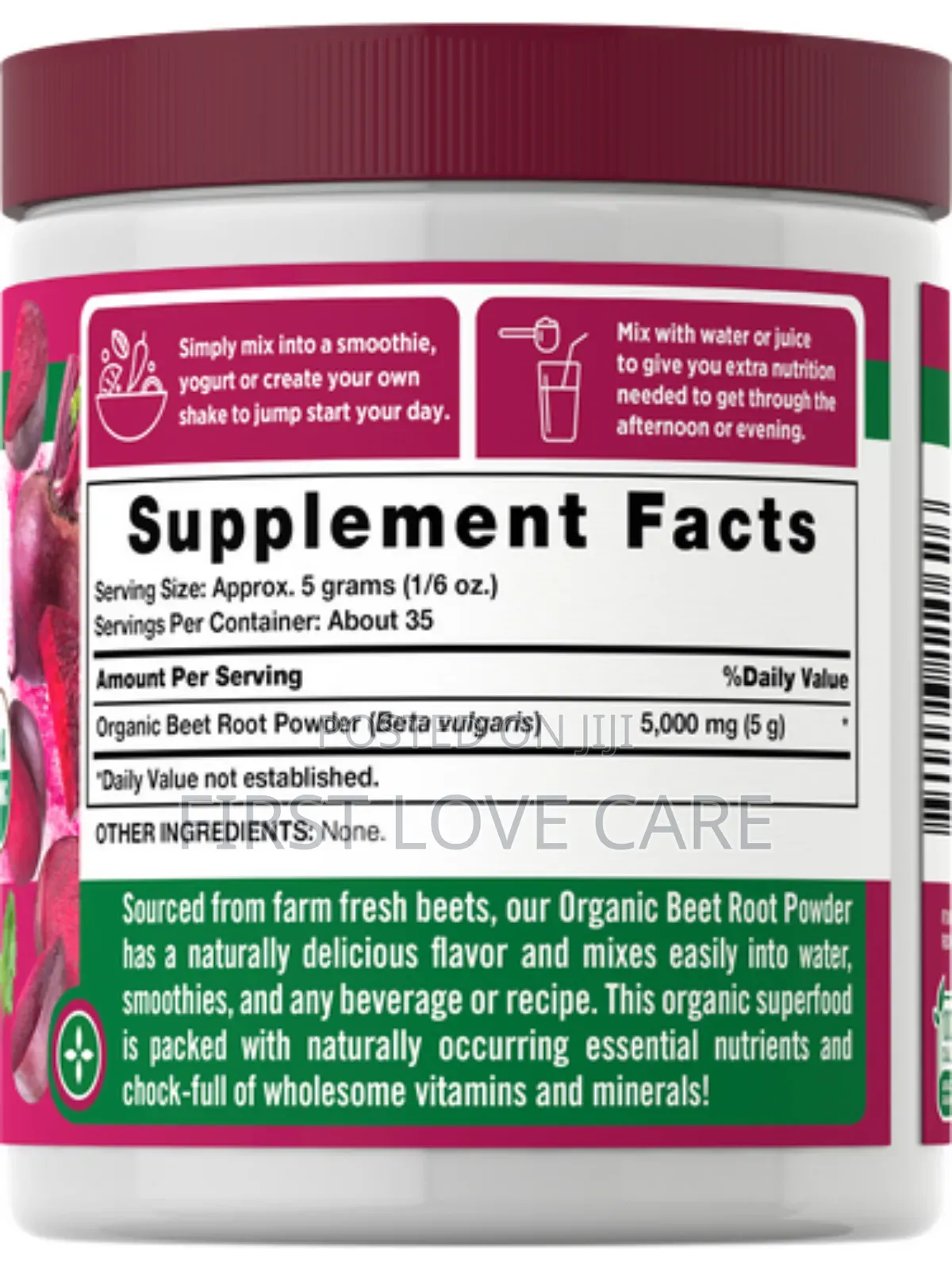 Nature's Truth Organic Beet Root Powder