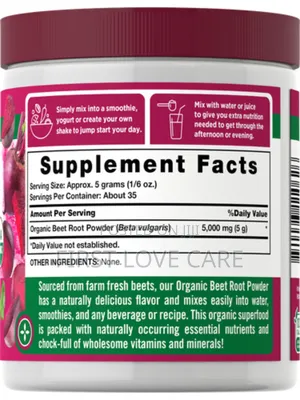 Nature's Truth Organic Beet Root Powder