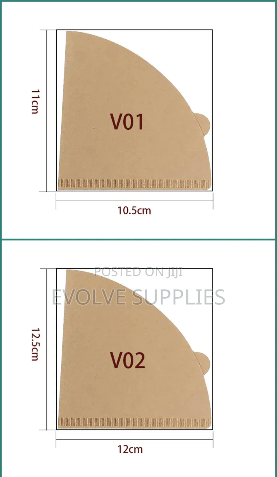 Conical Coffee Filter Paper (100pcs Pack)