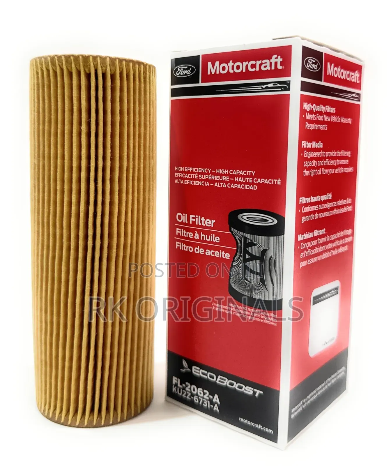 Ford F-150/Bronco Fl-2062-a Motorcraft Oil Filter From Usa