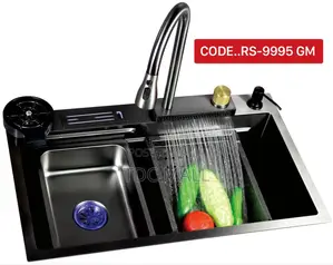 Multifunctional Kitchen Sink With Digital Display and Led