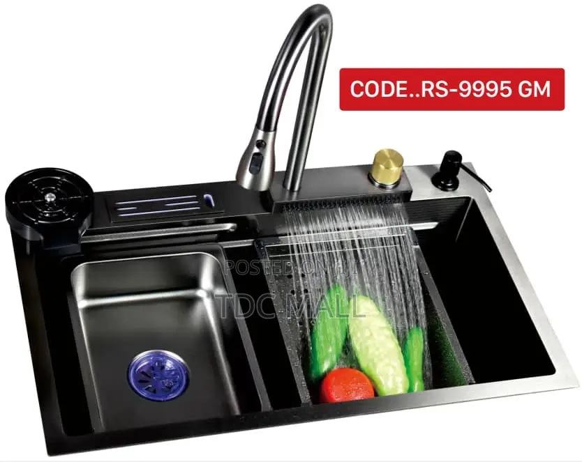 Multifunctional Kitchen Sink With Digital Display and Led