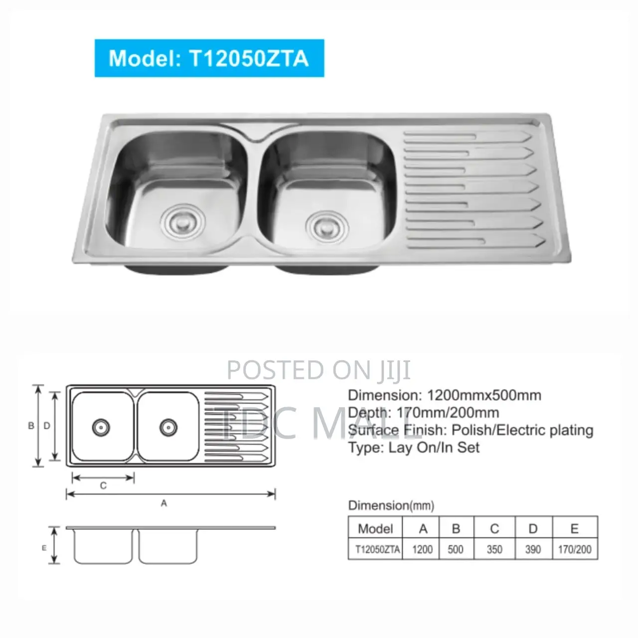 Stainless Steel Kitchen Sink With Accessories