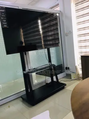 Unleash Your Big Screen:The Atlas Rolling TV Cart (70"-100")